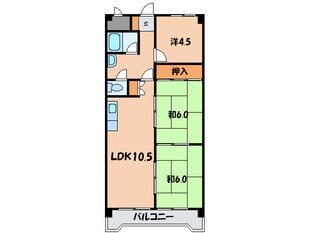 神明ハイツの物件間取画像